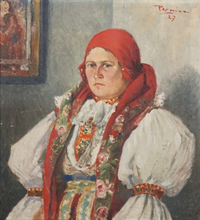 Vojtěch Pernica (1886 - 1977) - Žena v kroji