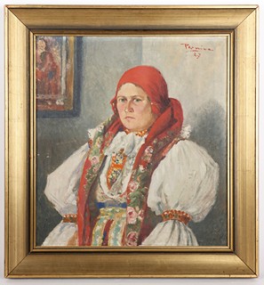 Vojtěch Pernica (1886 - 1977) - Žena v kroji