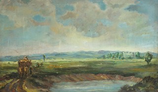 František Líbal (1896 - 1974) - Povoz v krajině