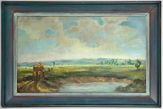 František Líbal (1896 - 1974) - Povoz v krajině