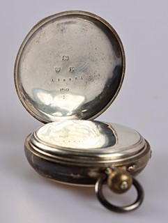Stříbrné pánské kapesní hodinky H. Samuel Manchester