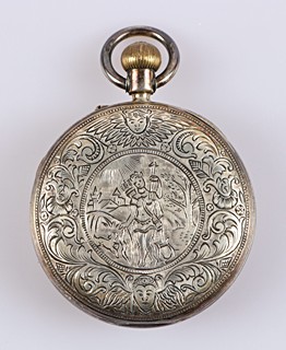 Stříbrné pánské kapesní hodinky H. Samuel Manchester