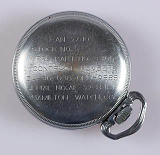 Vojenské navigační hodinky Hamilton G.C.T. - model 4992B