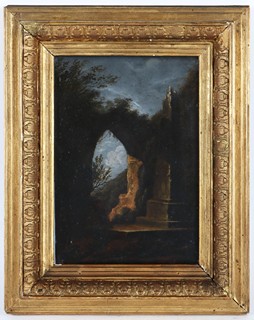 František Xaver Procházka (1746 - 1815) - Zřícenina v měsíční noci