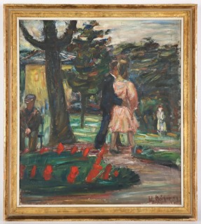 Kurt Gröger (1905 - 1952) - Milenci v parku
