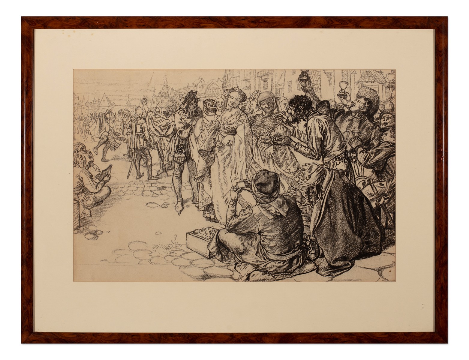 Jan Dědina (1870 - 1955) - Pouliční scéna v Kostnici