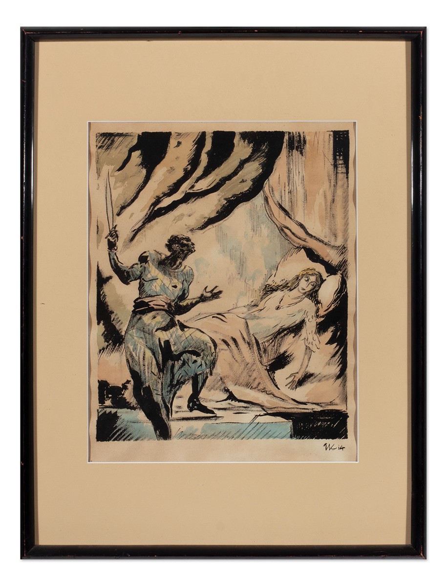 Karel Vik (1883 - 1964) - Othello a Desdemona