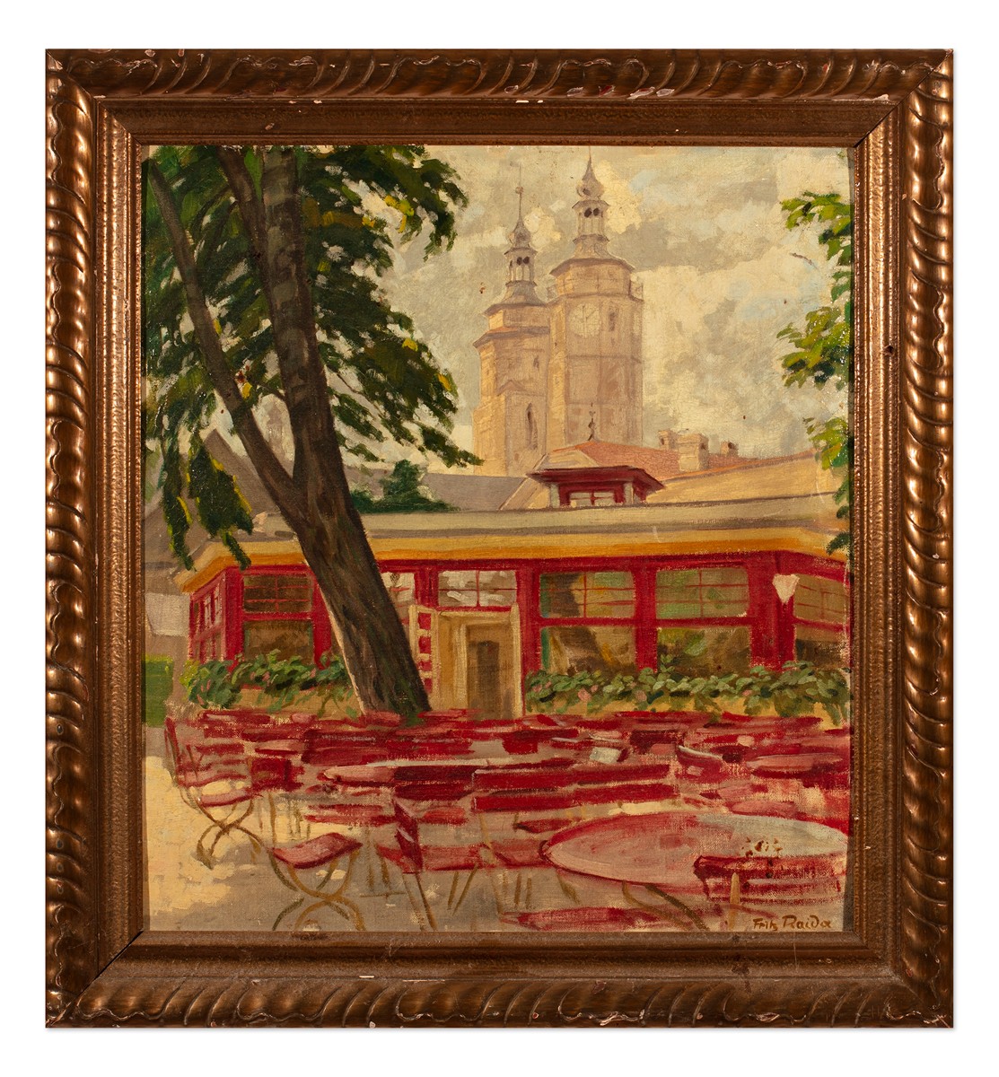 Fritz Raida (1888 - 1981) - Kostel sv. Martina v Krnově