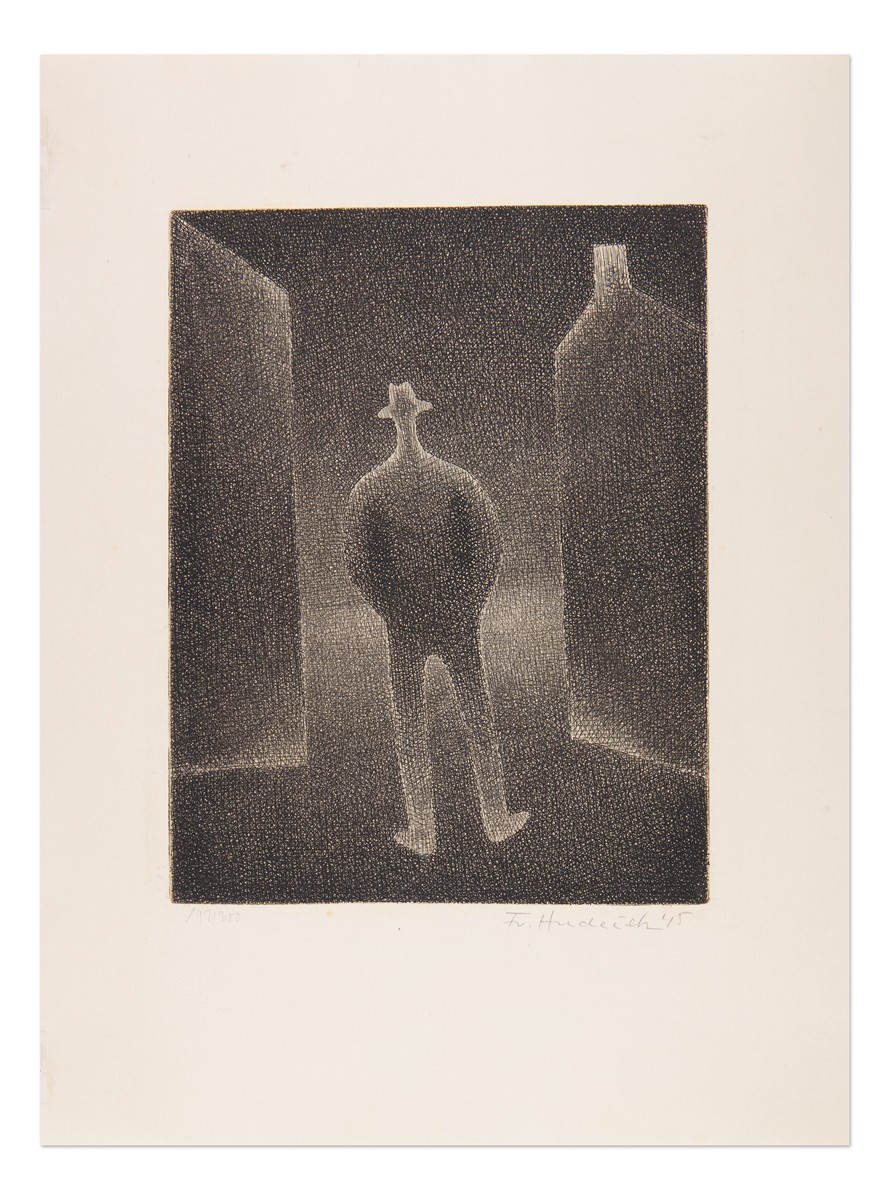 František Hudeček (1909 - 1990) - Noční chodec