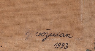 Jaroslav Vožniak (1933 - 2005) - Zeleno modrá kompozice