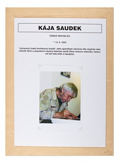 Kája Saudek (1935 - 2015) - Plakát pro "Pop Fan Klub" s originálním podpisem