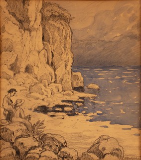 Ota Bubeníček (1871 - 1962) - Studie od moře