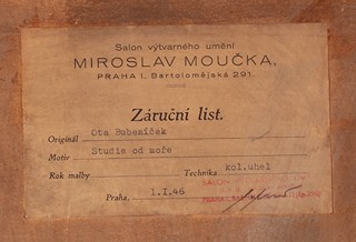 Ota Bubeníček (1871 - 1962) - Studie od moře