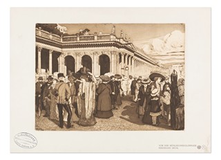 Ferdinand Michl (1877 - 1951) - Vor der Mühlbrunnkolonnade