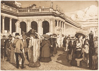 Ferdinand Michl (1877 - 1951) - Vor der Mühlbrunnkolonnade