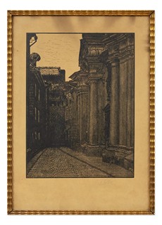 František Kobliha (1877 - 1962) - Ulička u sv. Tomáše