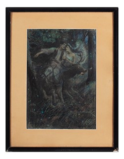 Rudolf Adámek (1882 - 1953) - Noční jízda lesní víly