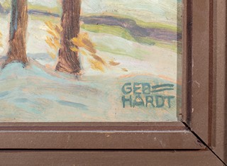 Gustav Gebhardt (1868 - 1926) - Hrad Kriebstein v Sasku