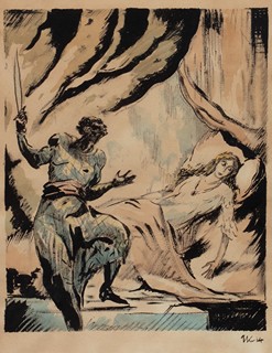 Karel Vik (1883 - 1964) - Othello a Desdemona