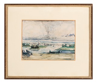 Willi Nowak (1886 - 1977) - Krajina s městem