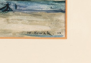 Willi Nowak (1886 - 1977) - Krajina s městem