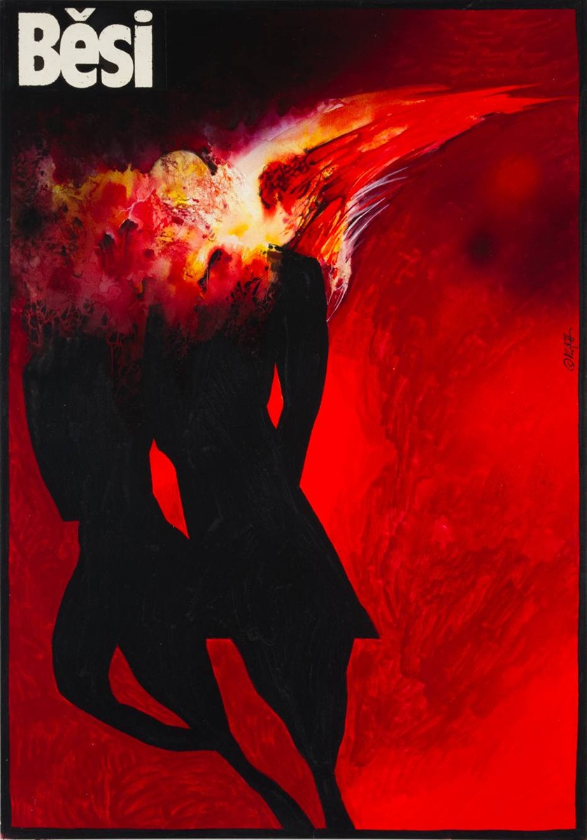 UNREALIZED MAQUETTE FOR THE POSTER BĚSI