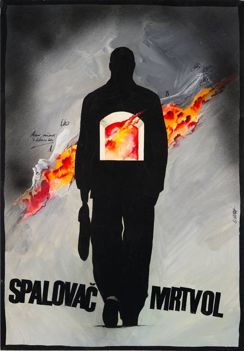 MAQUETTE FOR THE POSTER SPALOVAČ MRTVOL