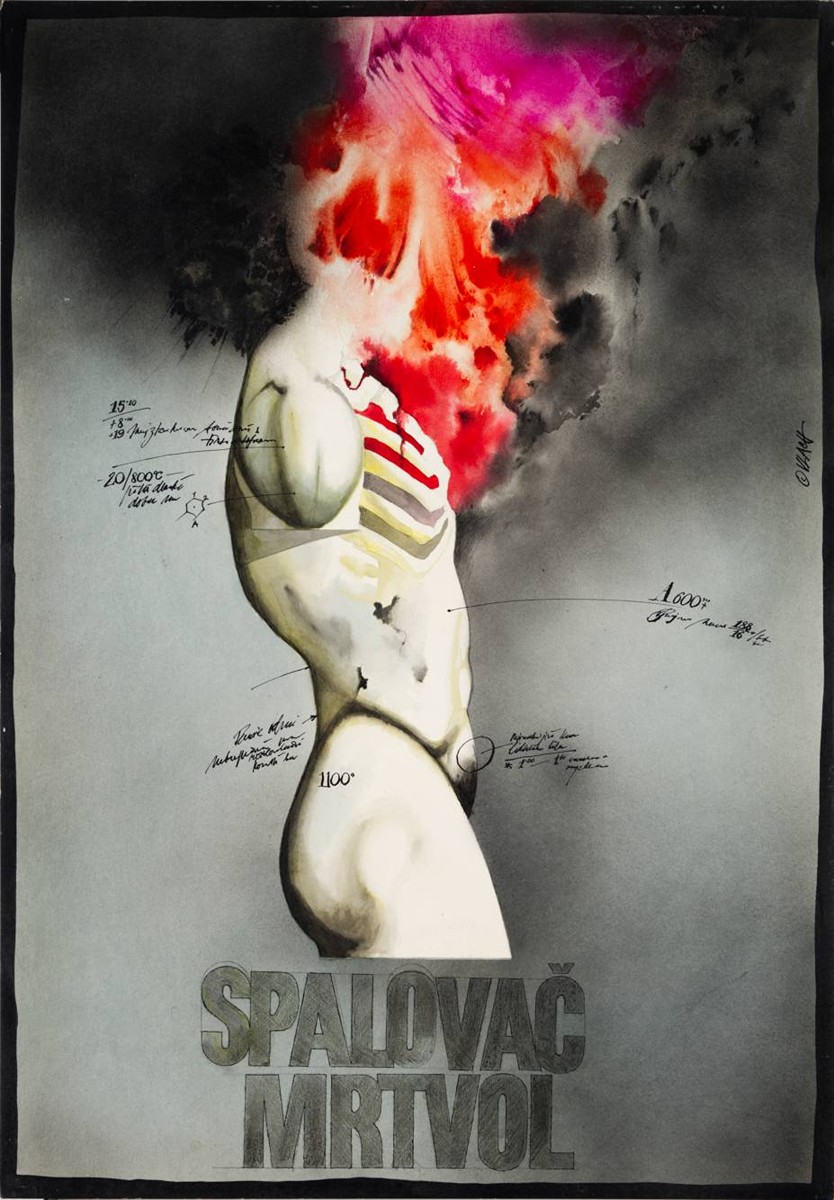 UNREALIZED MAQUETTE FOR THE POSTER SPALOVAČ MRTVOL