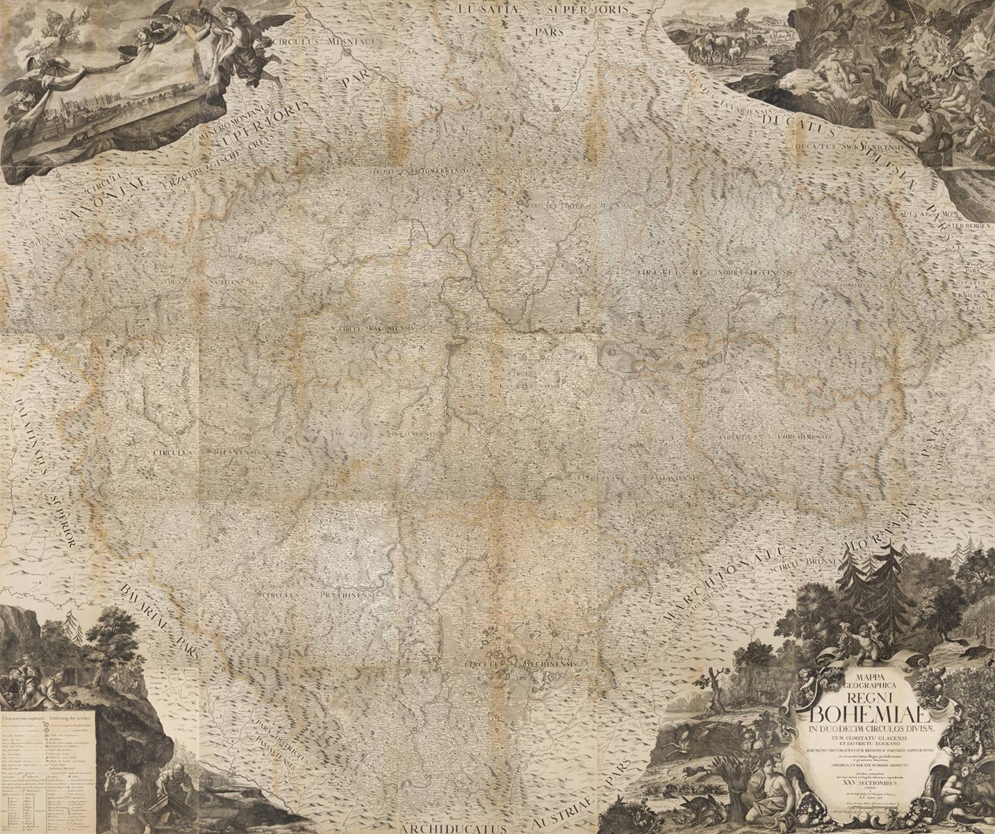 MÜLLER`S MAP OF BOHEMIA