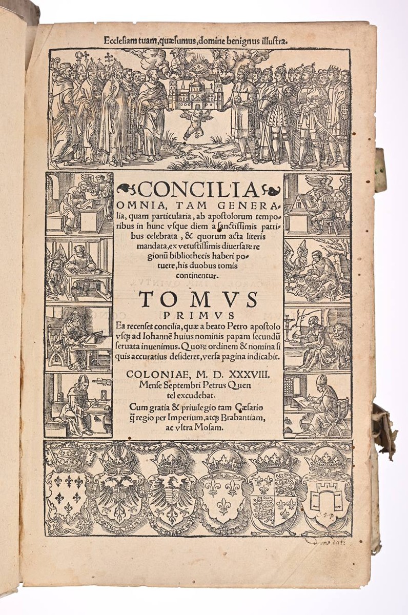CONCILIA OMNIA, TAM GENERALIA, QUAM PARTICULARIA, AB APOSTOLORUM TEMPORIBUS (2 VOLS.) – 1ST EDITION