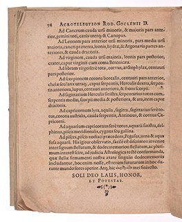 ROD. GOCLENII, MED. D. ET MATHEM. PROFESSORIS ORDIN. IN ACAD. MARPURGENSI, ACROTELEUTION ASTROLOGICUM