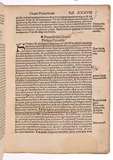 VARIA PHILIPPI BEROALDI OPUSCULA IN HOC CODICE CONTENTA