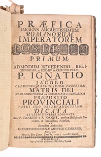 COLLECTION OF ACADEMIC AND COURTLY OCCASIONAL PRINTS