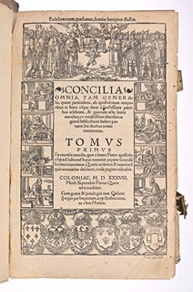 CONCILIA OMNIA, TAM GENERALIA, QUAM PARTICULARIA, AB APOSTOLORUM TEMPORIBUS (2 VOLS.) – 1ST EDITION