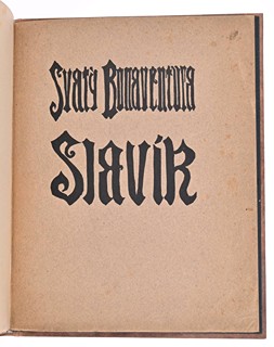 SLAVÍK SVATÉHO BONAVENTURY