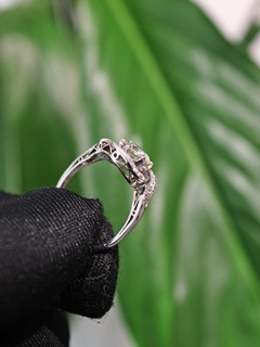Art deco zlatý prsten s diamanty 1,22 ct