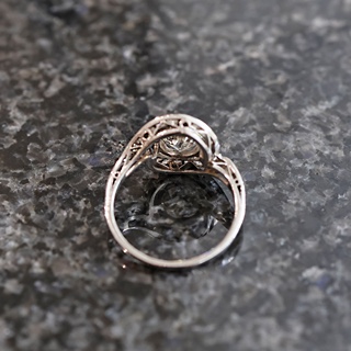 Art deco zlatý prsten s diamanty 1,22 ct