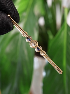Art deco zlatá brož s brilianty 1,80 ct