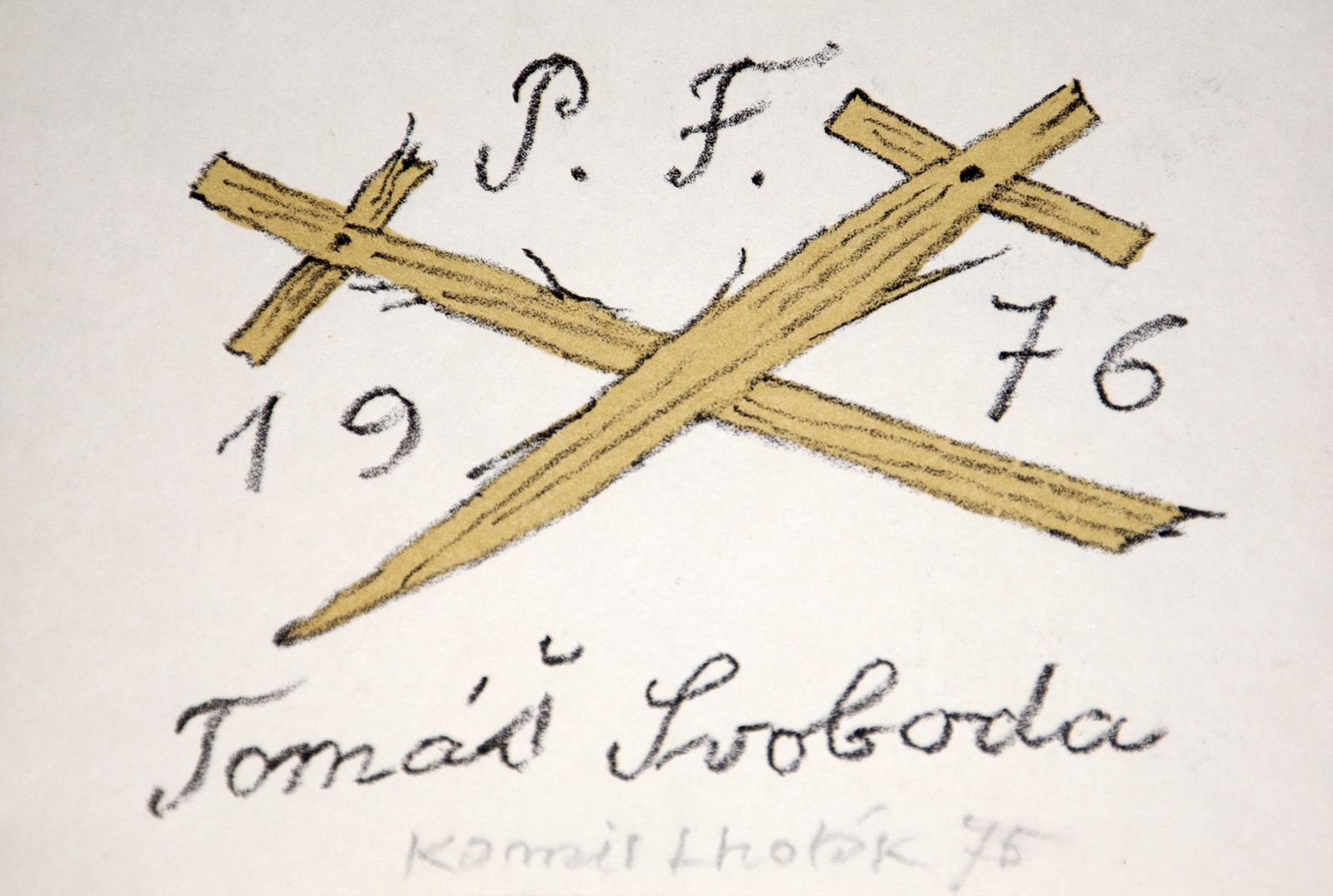 Kamil Lhoták (1912 - 1990) - Zkřížené meče (PF 1976 Tomáš Svoboda)