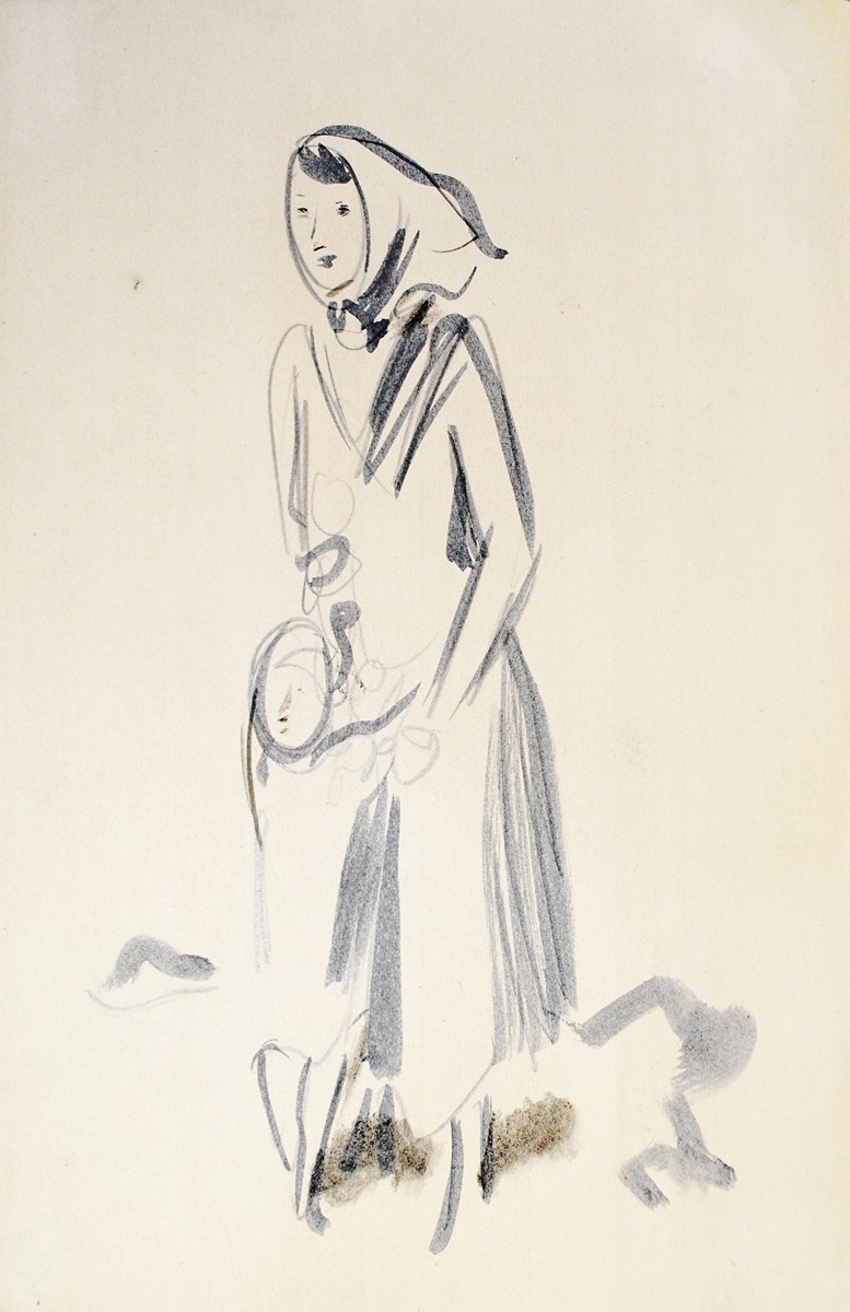 Bohumil Ullrych (1893 - 1948) - Žena a dítě