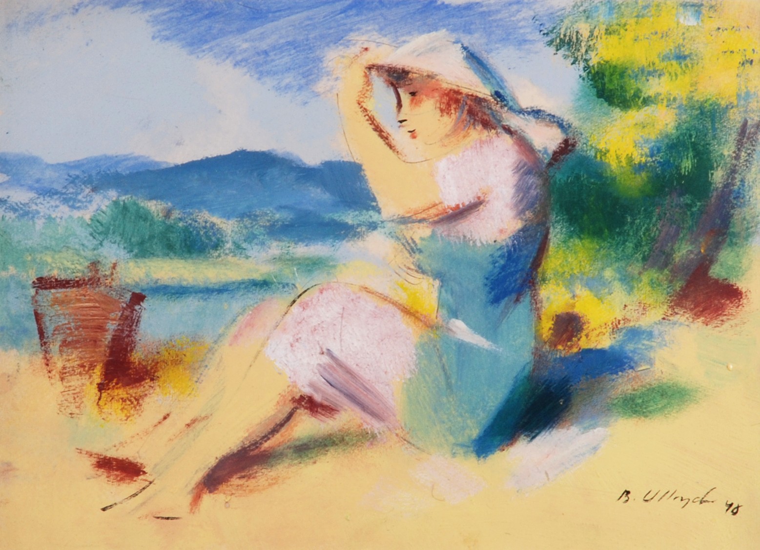 Bohumil Ullrych (1893 - 1948) - Na pláži