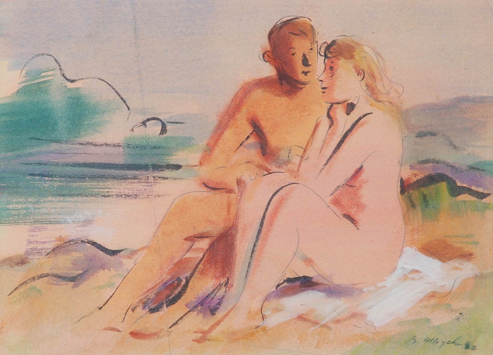 Bohumil Ullrych (1893 - 1948) - Milenci