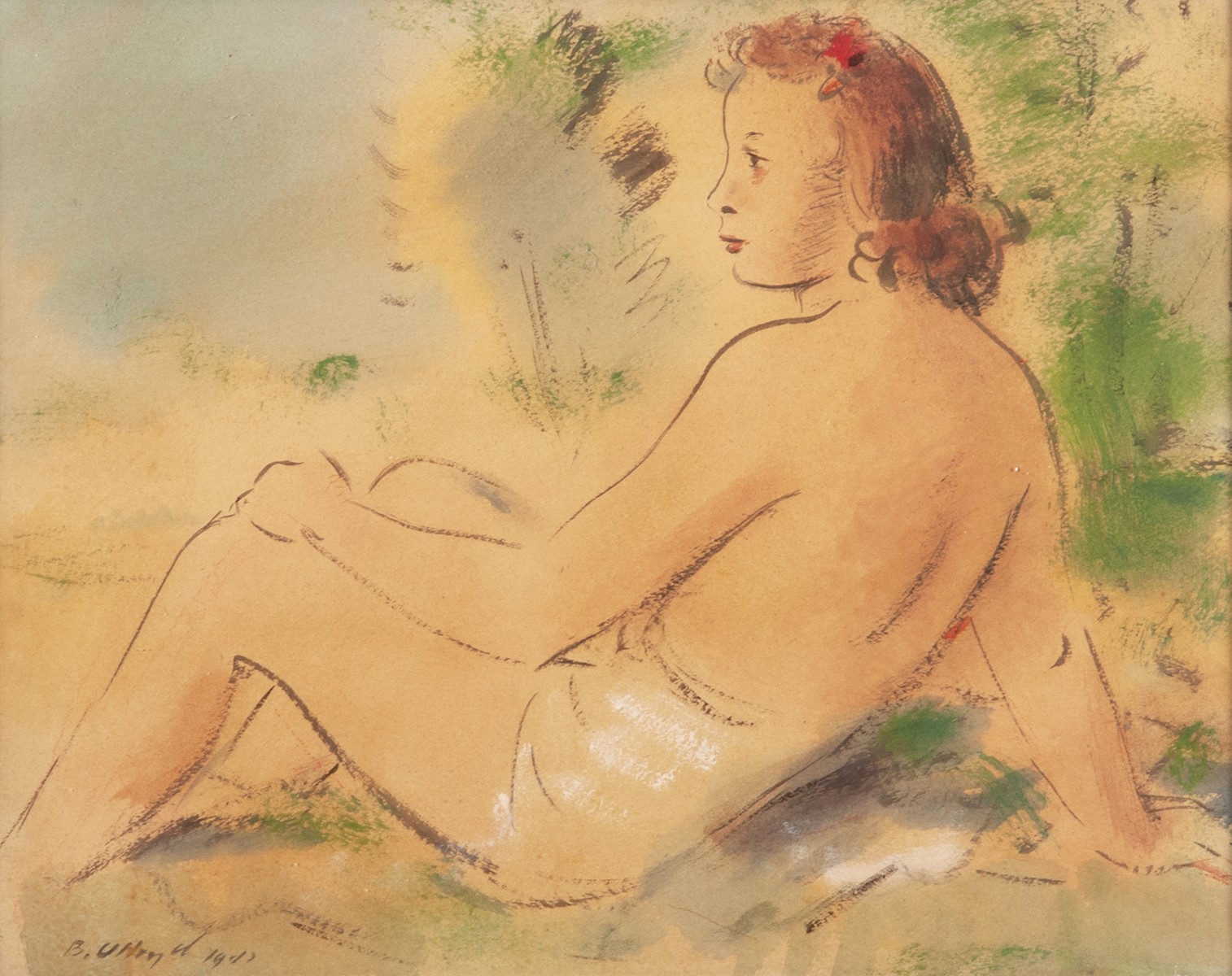 Bohumil Ullrych (1893 - 1948) - Kytička ve vlasech