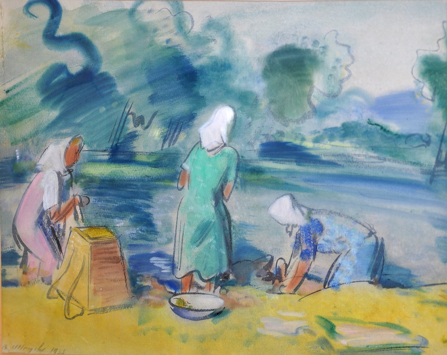 Bohumil Ullrych (1893 - 1948) - Na prádle