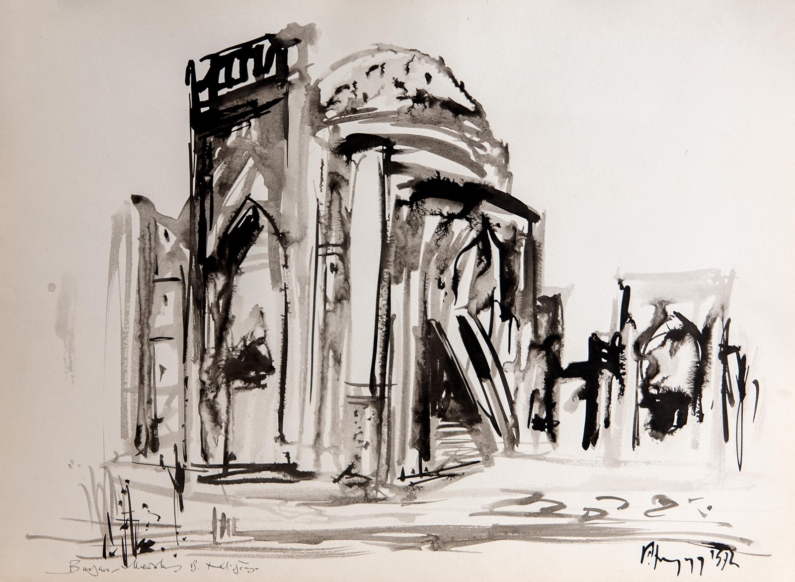 Alois Pitrmann (1911 - 1986) - Buchara, mauzoleum B. Nadžíma