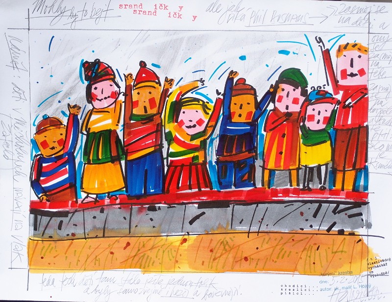 Ladislav Hojný (1944) - Mávající děti