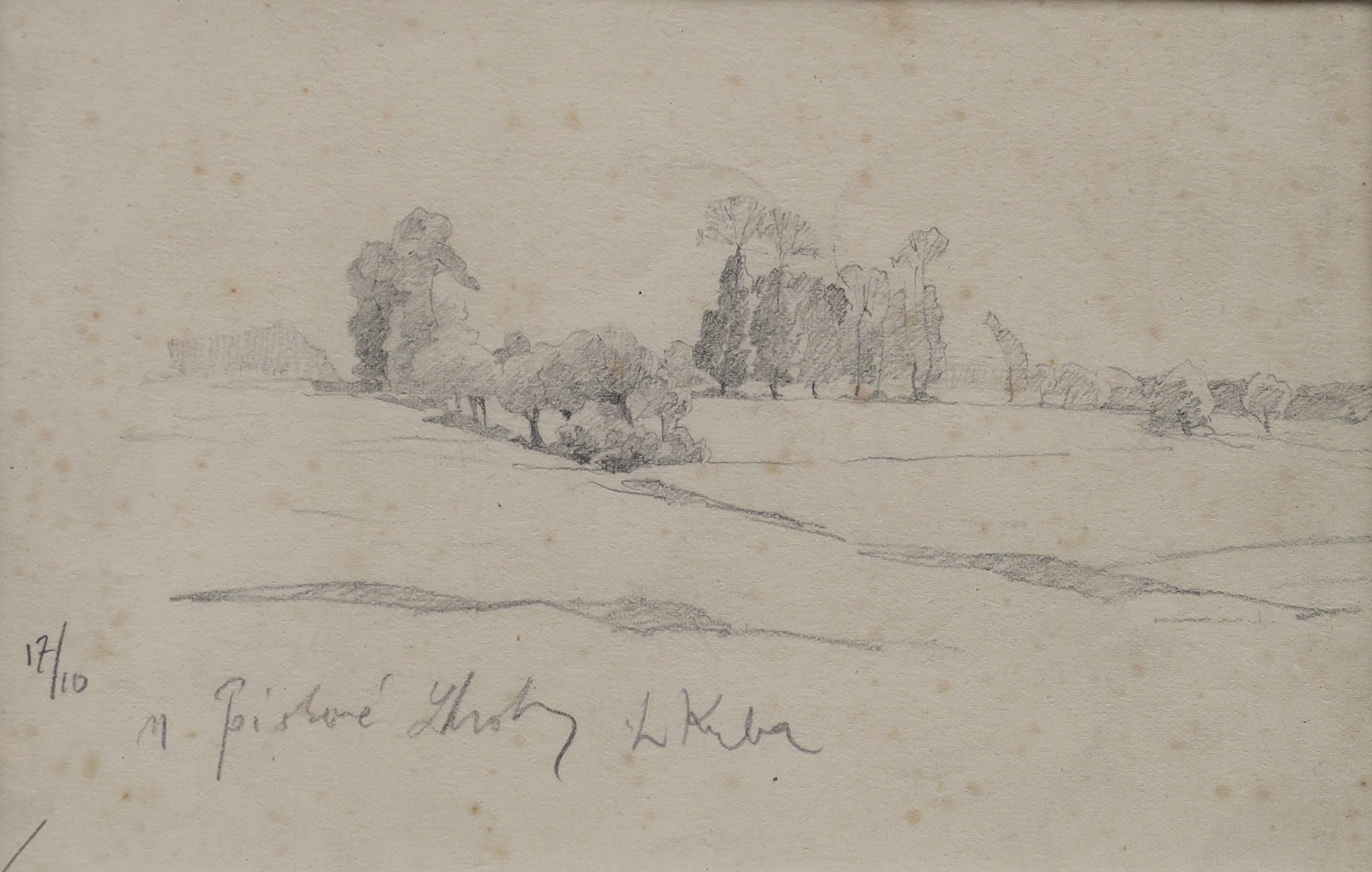 Ludvík Kuba (1863 - 1956) - U Pískové Lhoty