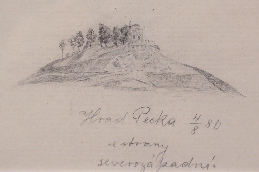 Ludvík Kuba (1863 - 1956) - Hrad Pecka