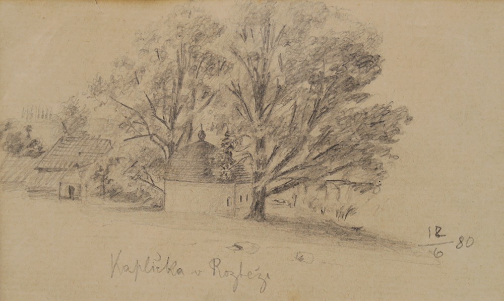 Ludvík Kuba (1863 - 1956) - Kaplička u Roztěže