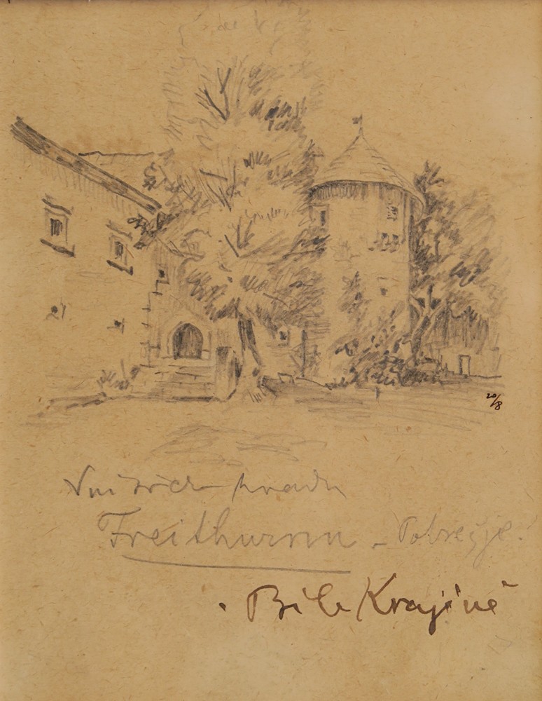 Ludvík Kuba (1863 - 1956) - Vnitřek hradu Freithurn - Pobrežje